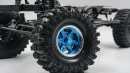 1.9 Aluminum CNC BXC 6 Spoke Beadlock Wheel w/ Brake Rotor 2pcs Black 12 Hex